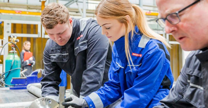 Marine Engineers Work On Submarines
