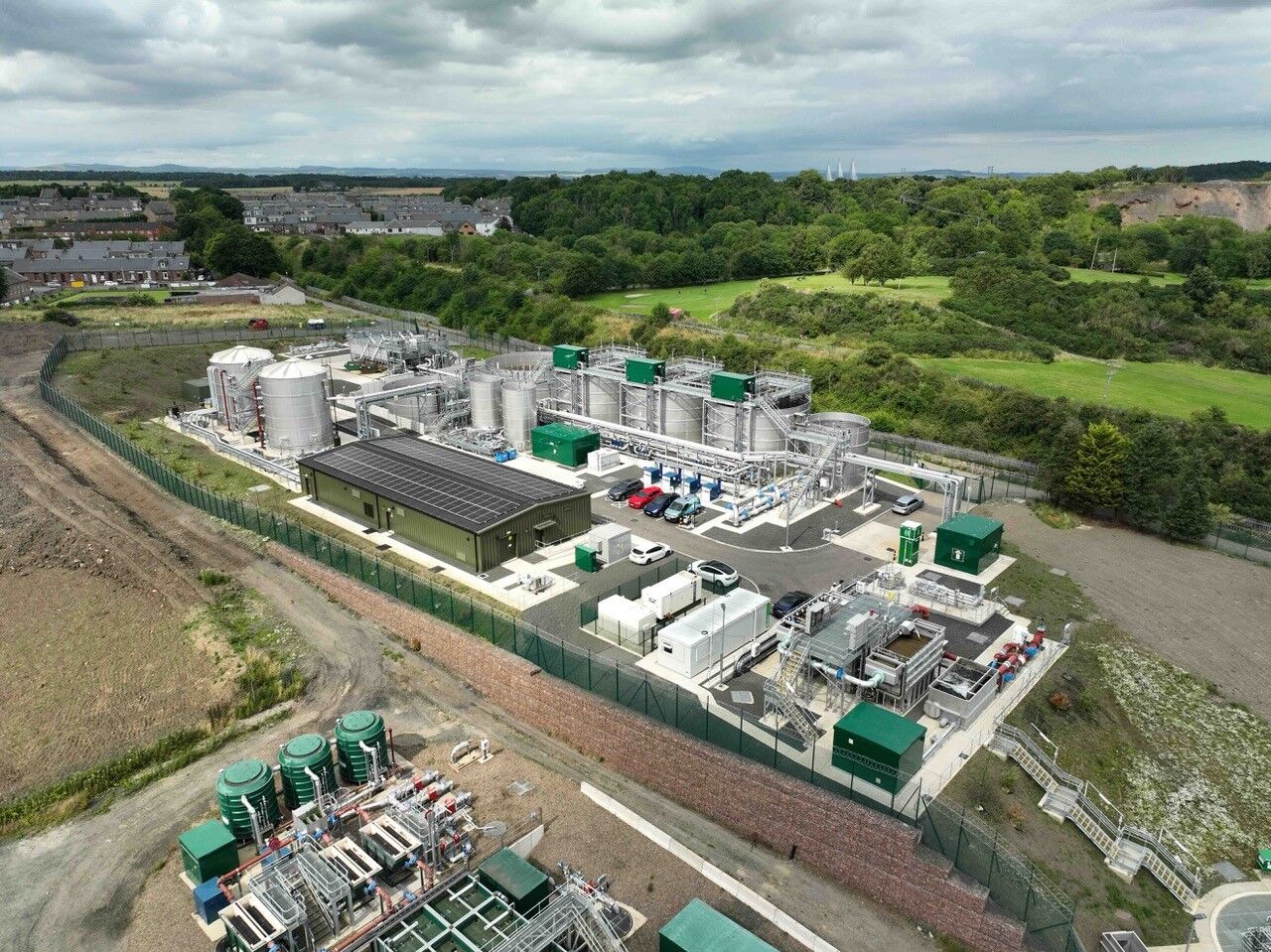 The site of Winchburgh Waste Water Treatment Works