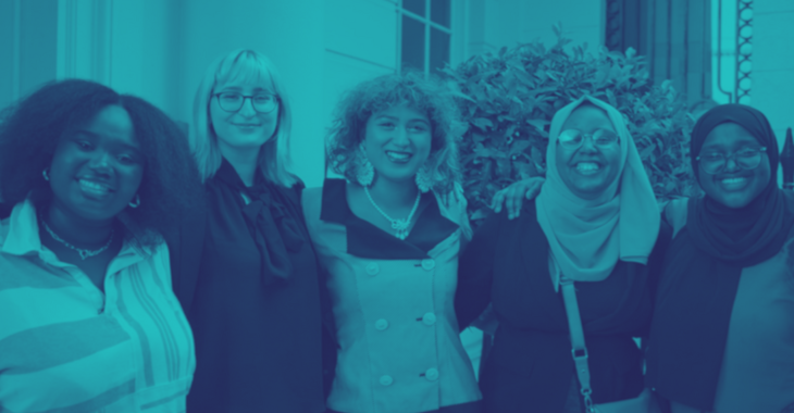 Duotone Group Photo Of Amazon Awardees